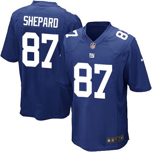 Men New York Giants 87 Sterling Shepard Nike Royal Game Player NFL Jersey